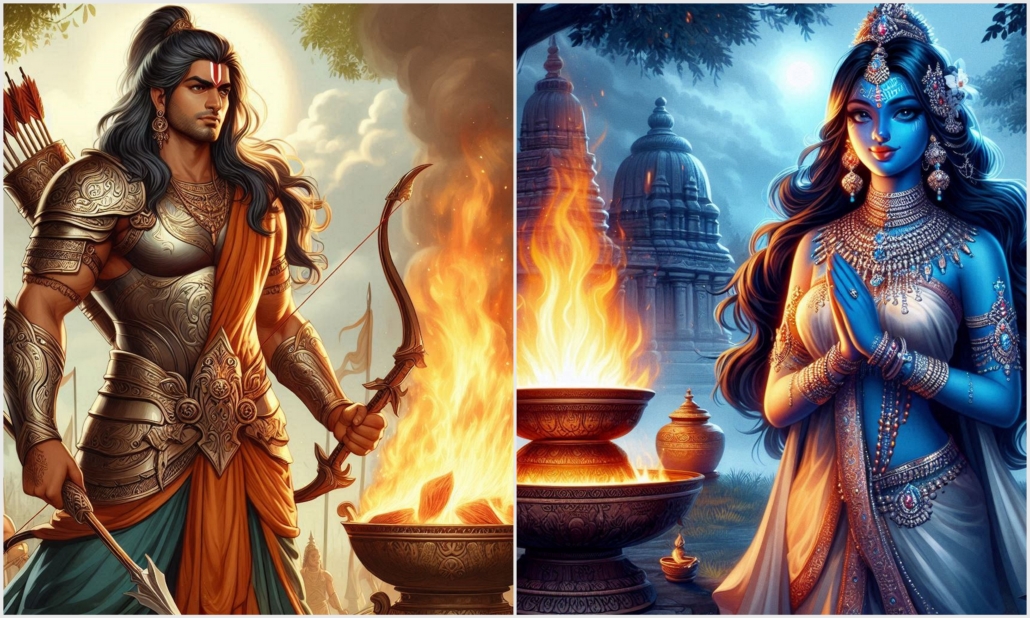 Draupada-yagna-dhrishtadyumna-and-draupadi